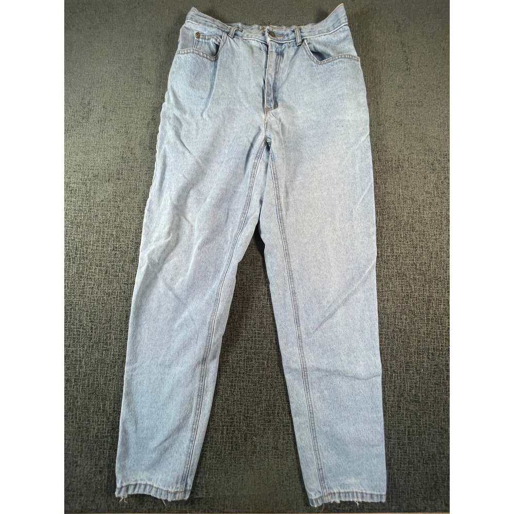 Liz Claiborne Lizwear Vintage High Waisted Tapered Leg Light Wash Jeans Size‎ 10